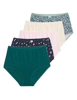 Pack 5 bragas altas diseño
