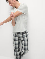 Pijama de punto con camiseta de manga corta diseño Geo