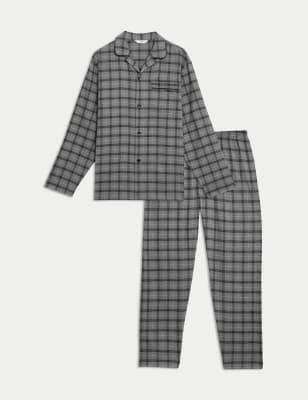 Pijama clásico de algodón a cuadros