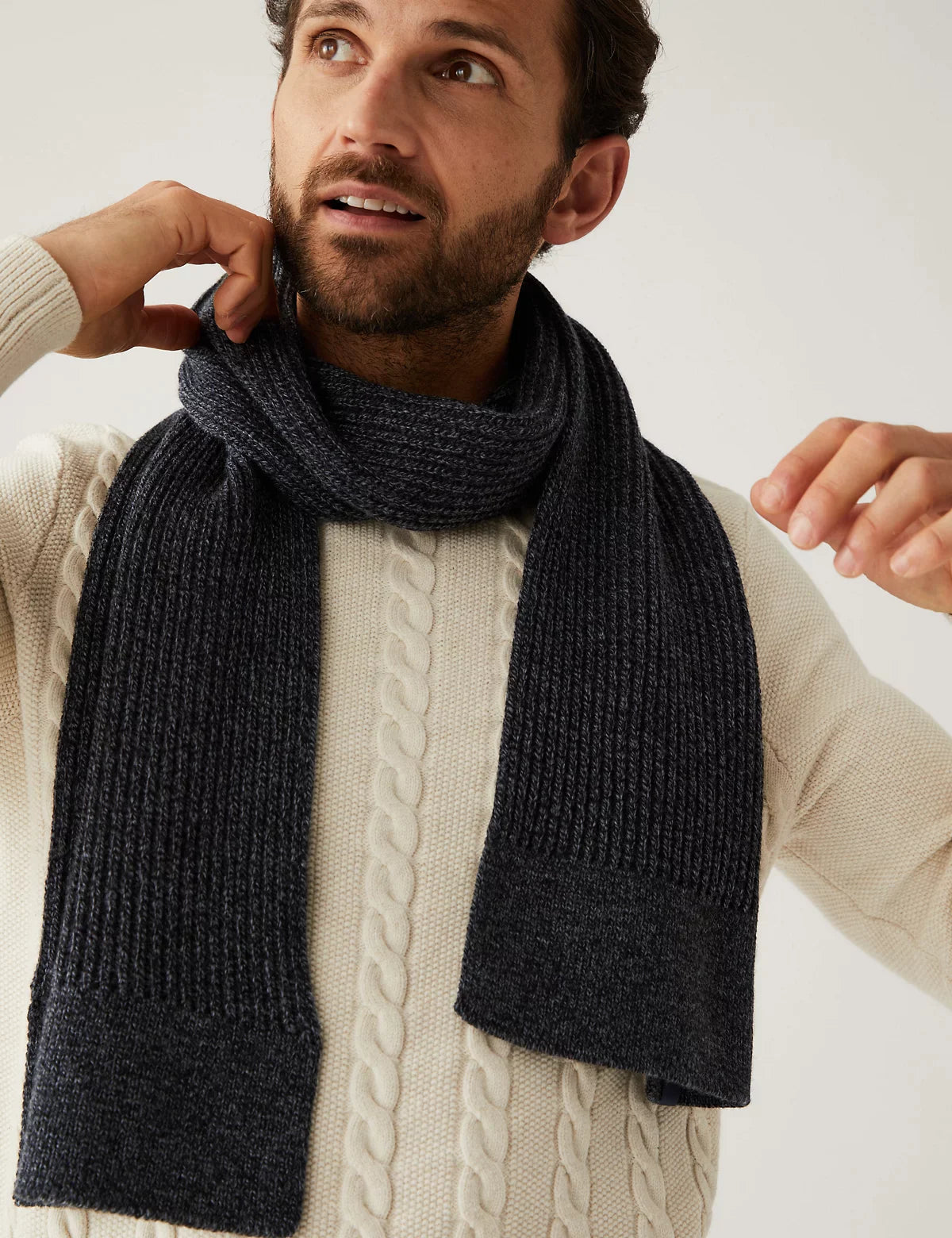 Bufanda en punto canalé