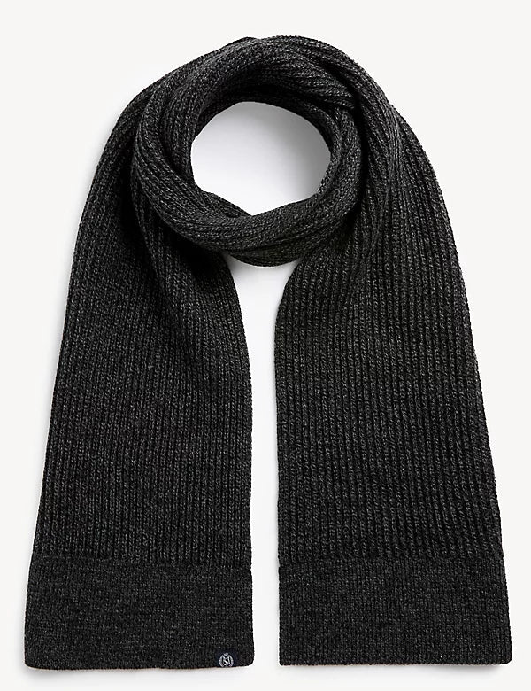 Bufanda en punto canalé