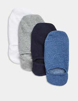 Pack de 4 pares de calcetines invisibles