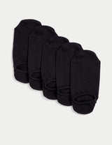 Pack de 5 pares de calcetines invisibles lisos