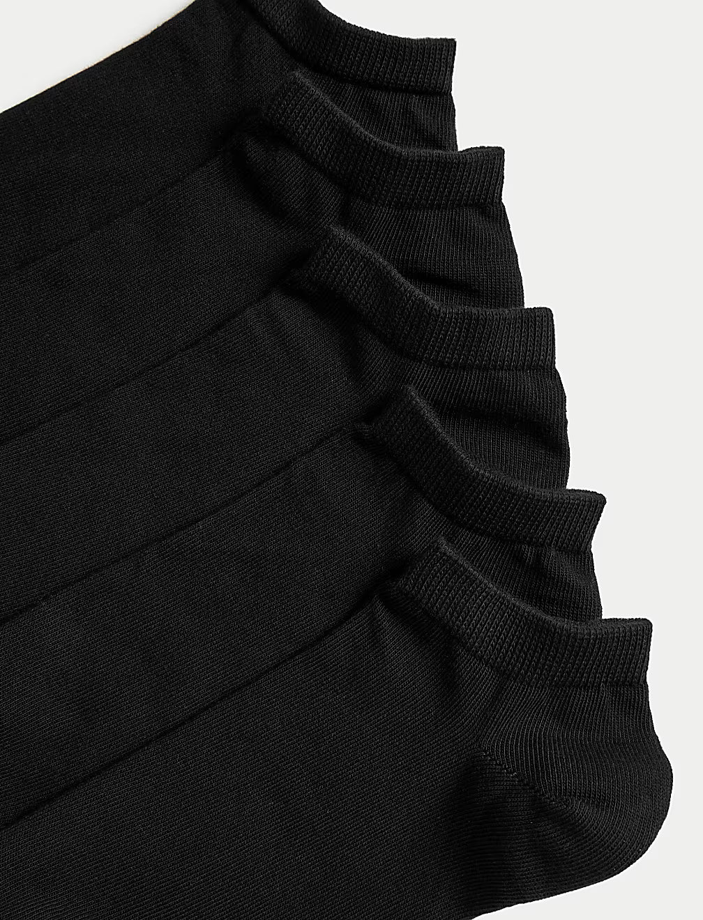 Pack de 5 pares de calcetines tobilleros lisos