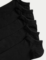 Pack de 5 pares de calcetines tobilleros lisos