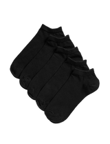 Pack de 5 pares de calcetines tobilleros lisos