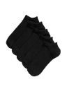 Pack de 5 pares de calcetines tobilleros lisos