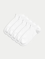 Pack de 5 pares de calcetines tobilleros lisos