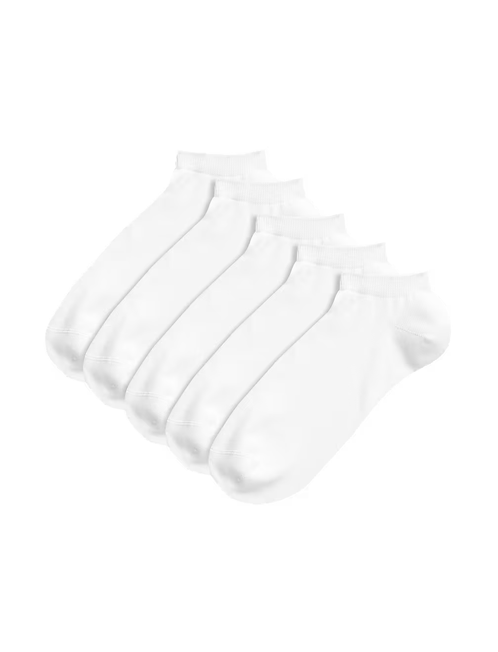 Pack de 5 pares de calcetines tobilleros lisos