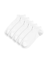 Pack de 5 pares de calcetines tobilleros lisos