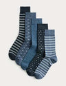 Pack de 5 pares de calcetines Freshfeet con estampado geométrico