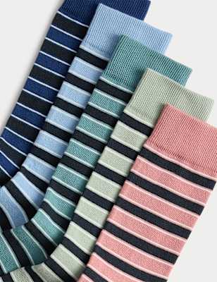 Pack de 5 pares de calcetines Freshfeet con diseño a rayas
