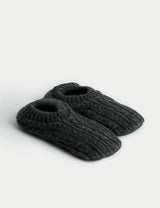 Calcetines Slippers tejido trenzado