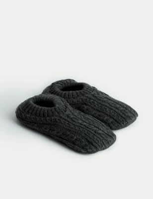 Calcetines Slippers tejido trenzado