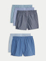 Pack de 5 boxers de tela a rayas