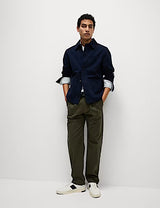 Chaqueta vaquera de algodón con bolsillos