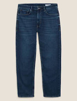 Pantalón vaquero elástico de punto