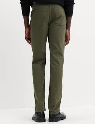 Pantalón elástico de corte recto