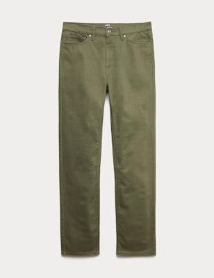 Pantalón elástico de corte recto