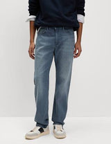 Pantalón elástico de corte recto