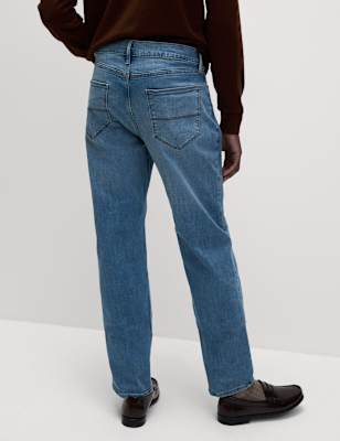 Pantalón elástico de corte recto