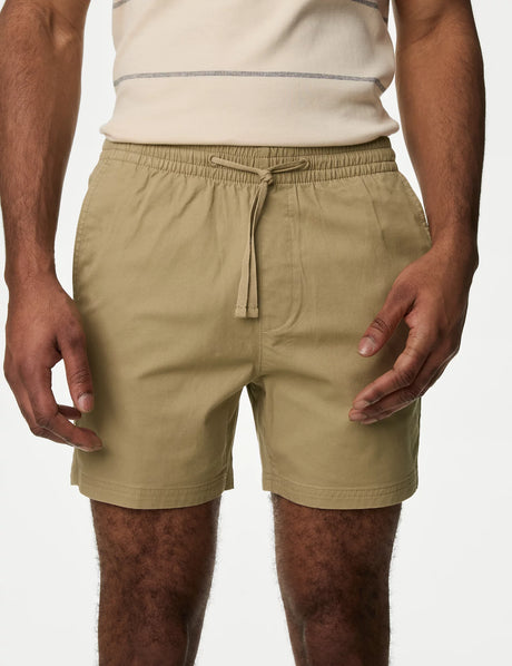 Pantalón corto cintura elástica