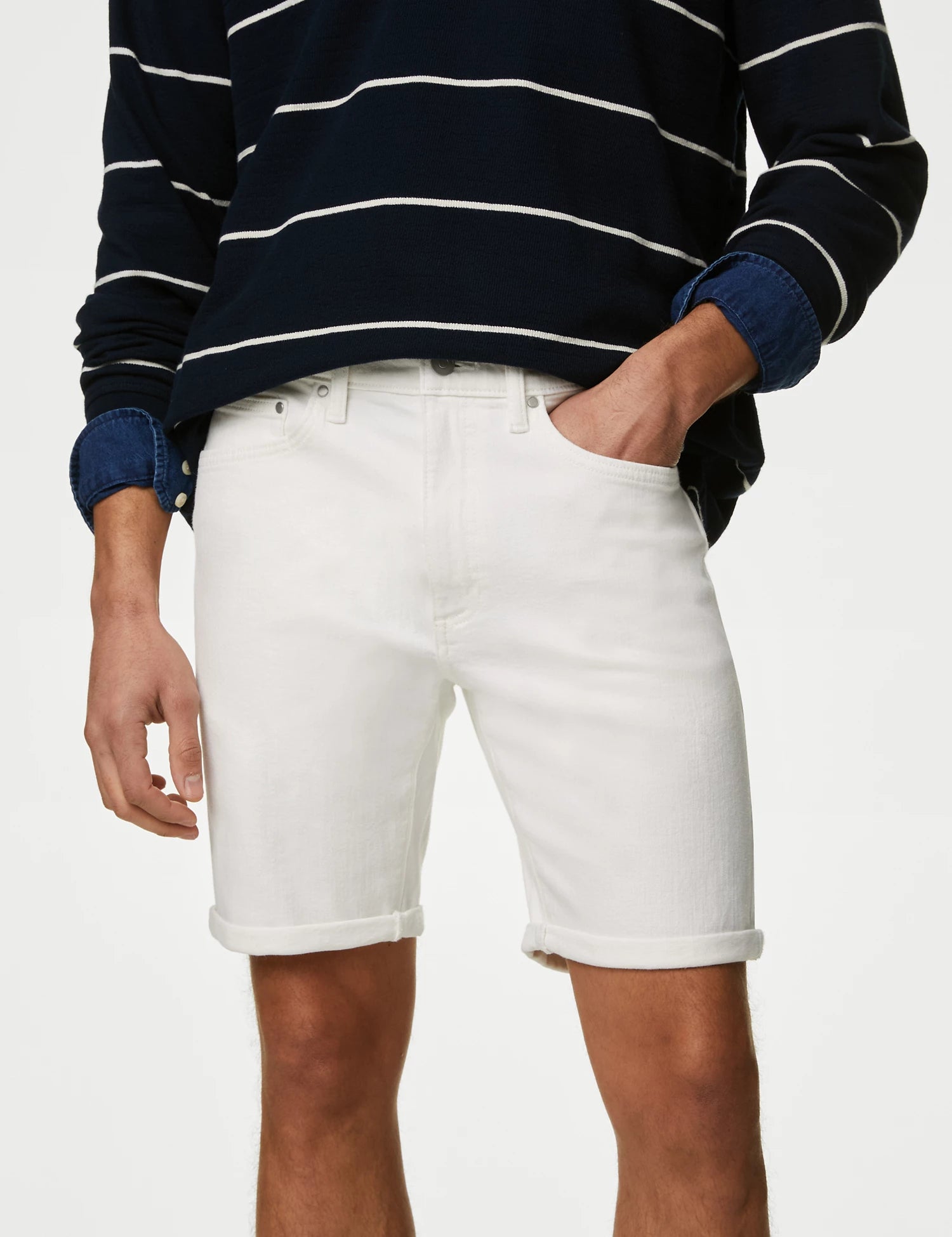 Pantalón corto cintura elástica