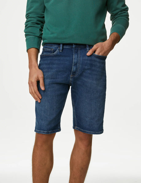 Pantalón corto cintura elástica
