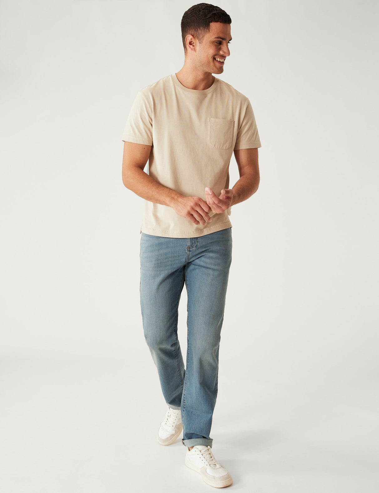 Pantalón vaquero elástico Regular