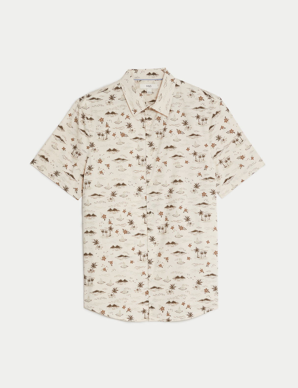 Camisa de manga corta puro algodón diseño
