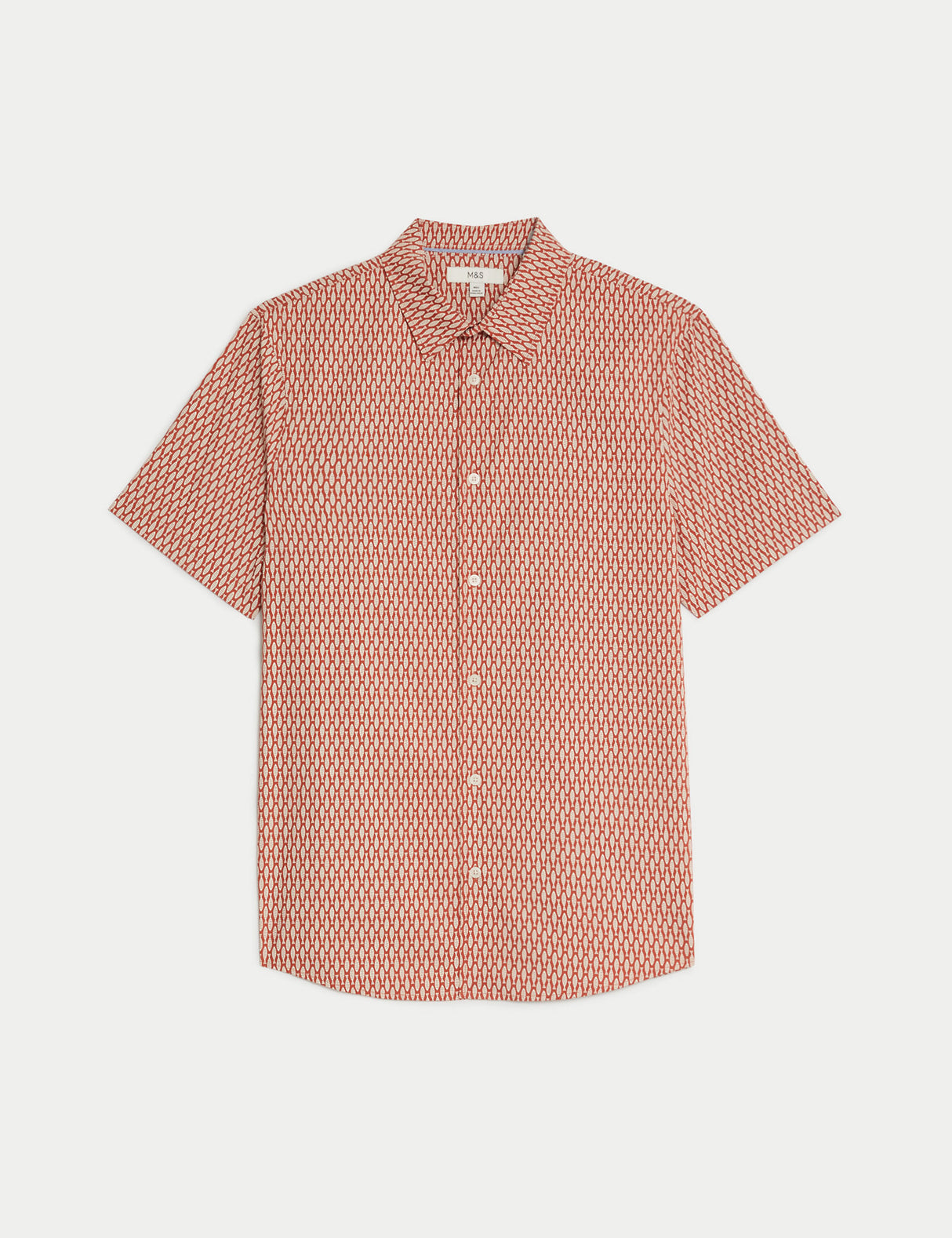 Camisa de manga corta puro algodón diseño