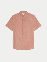 Camisa de manga corta puro algodón diseño