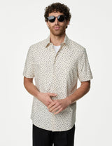 Camisa de manga corta puro algodón diseño
