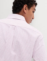 Camisa oxford  de algodón a rayas