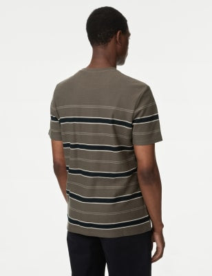 Camiseta de manga corta a rayas