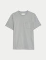 Camiseta de manga corta lisa con bolsillo