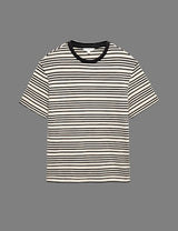 Camiseta de manga corta a rayas