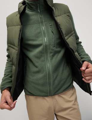 Chaqueta fleece con cremallera