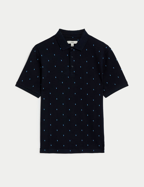 Polo de manga corta diseño Geo