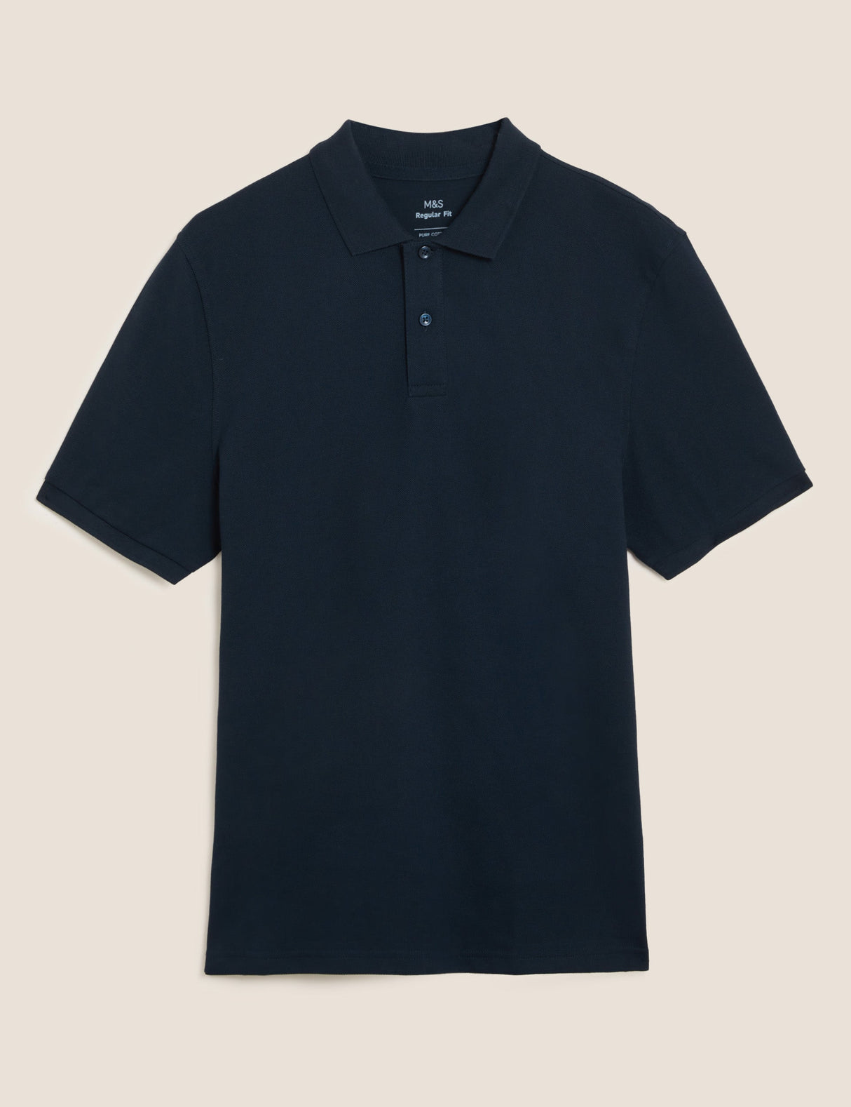Polo liso manga corta