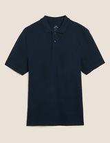 Polo liso manga corta