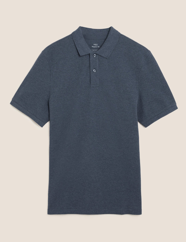 Polo liso manga corta