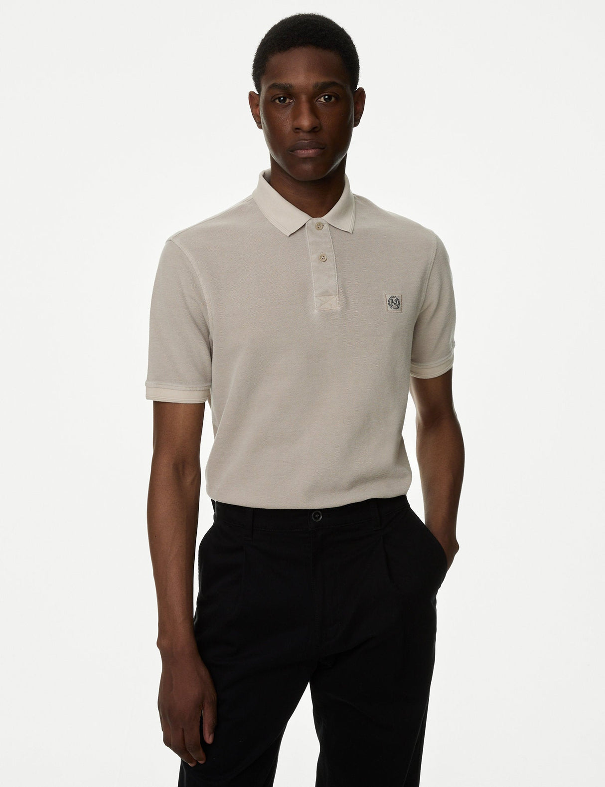 Polo Dye manga corta