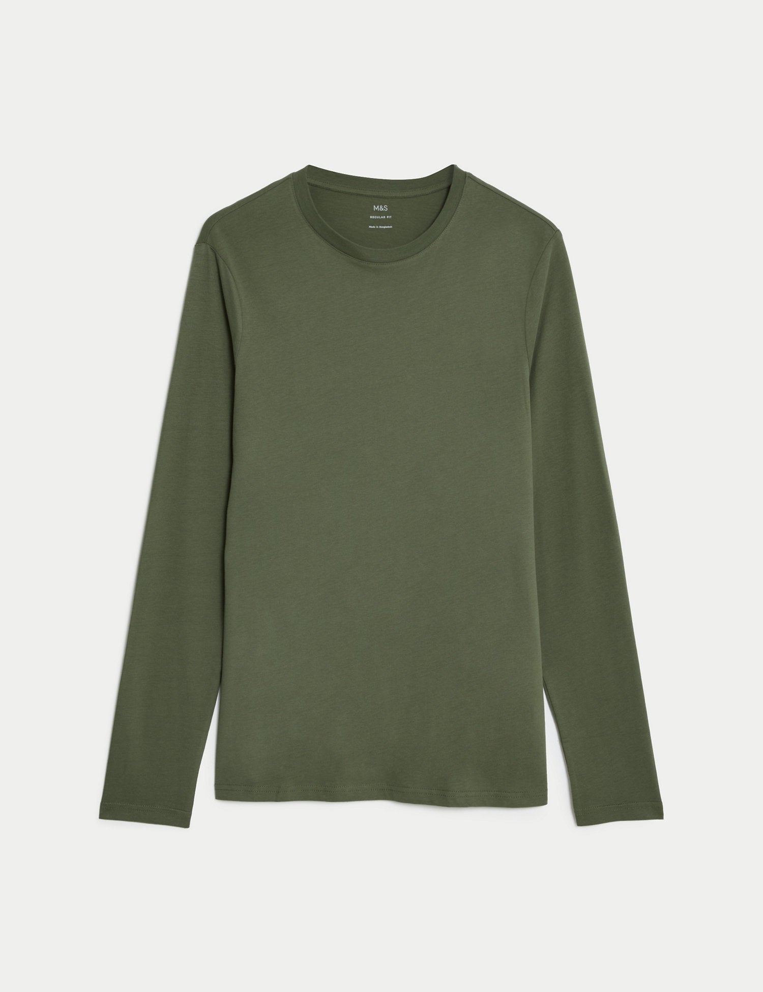 Camiseta lisa manga larga