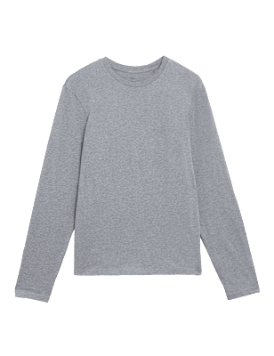 Camiseta lisa manga larga