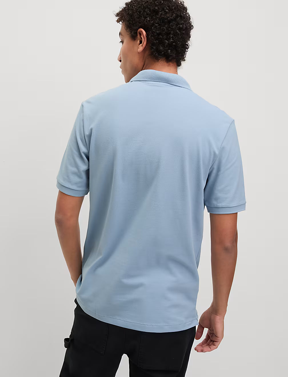 Polo liso de manga corta