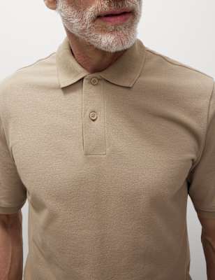 Polo liso de manga corta