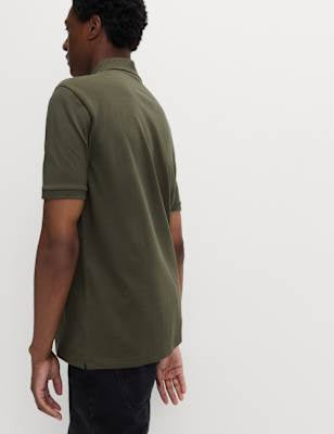 Polo liso de manga corta