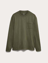Camiseta de manga larga con bolsillo