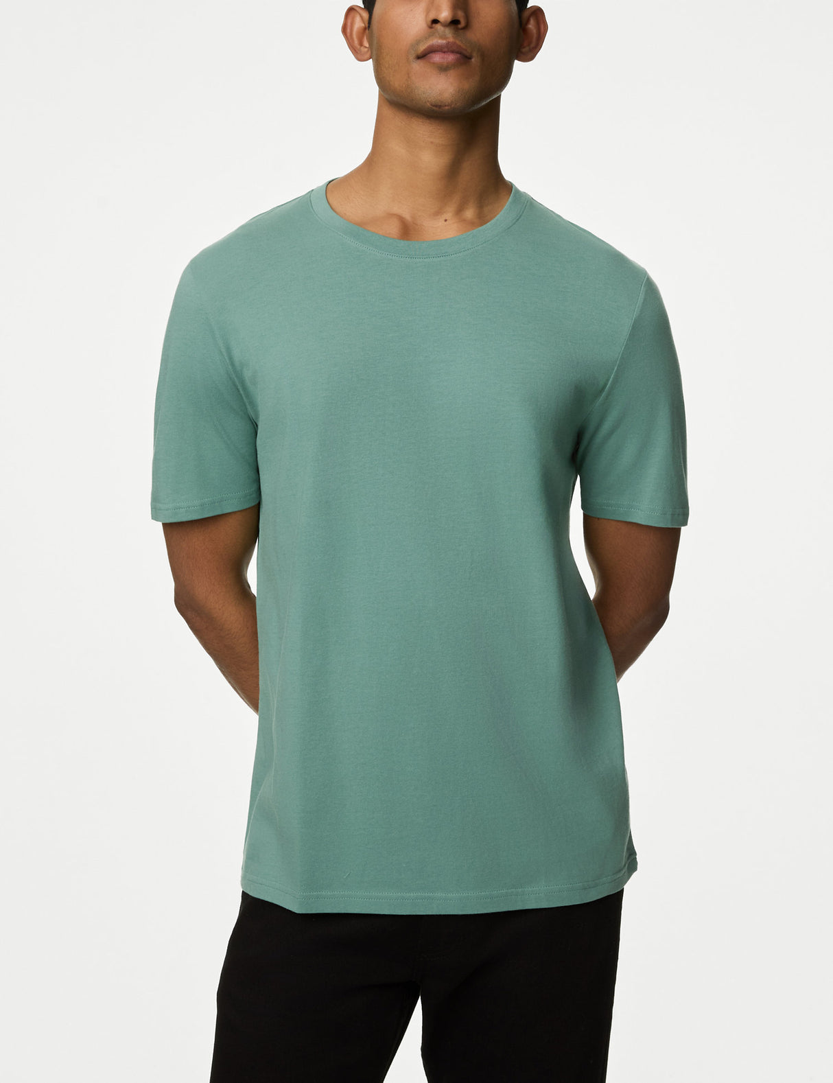 Camiseta lisa manga corta